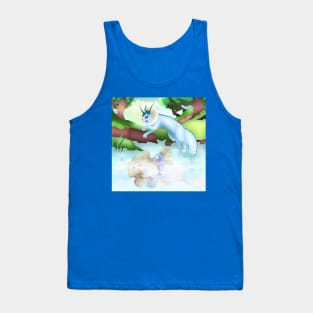 Mermaid with water fox Tank Top